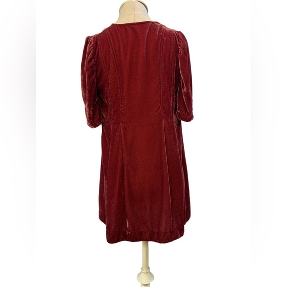 Free People Adele Velvet Tunic Mini Dress - XS - Picture 3 of 9